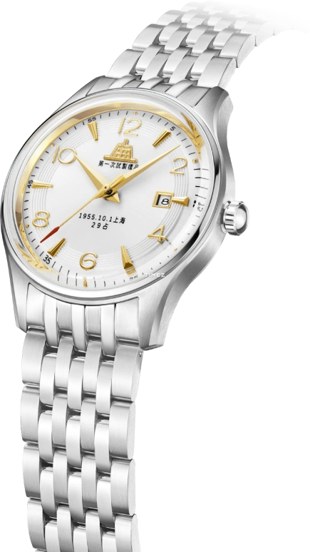 Shanghai,Other 31mm,31mm,Stainless Steel,White,Automatic,Day,38hours,S5002,S5002.1801.014.09