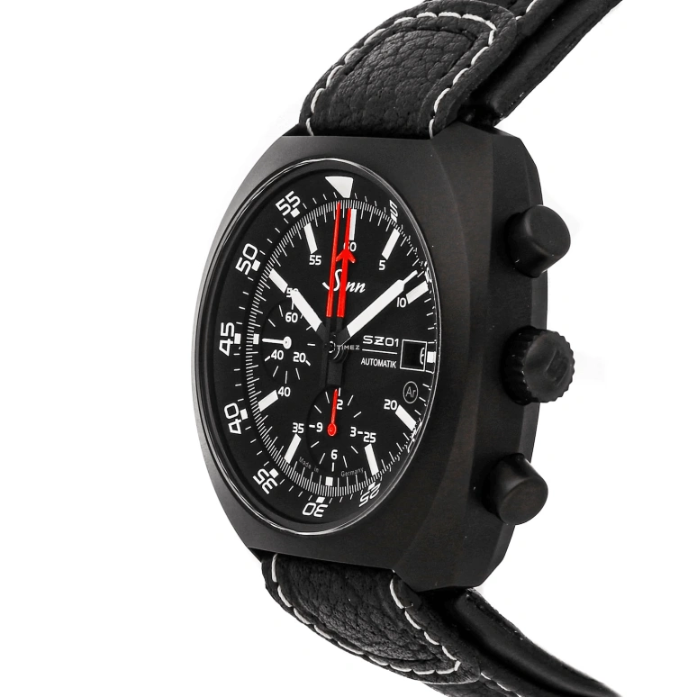 Sinn,Instrument Chronographs 44mm,44mm,Stainless Steel,Black,Automatic,Chronograph,Day,140,140.030