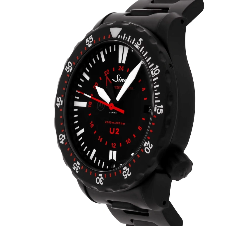 Sinn,Diving Watches 44mm,44mm,Stainless Steel,Black,Automatic,Day,Dule Time,1020,1020.020