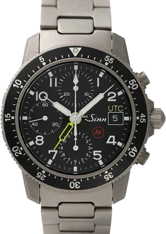 Sinn,Instrument Chronographs 41mm,41mm,Titanium,Black,Automatic,Chronograph,Day,103 TI AR UTC
