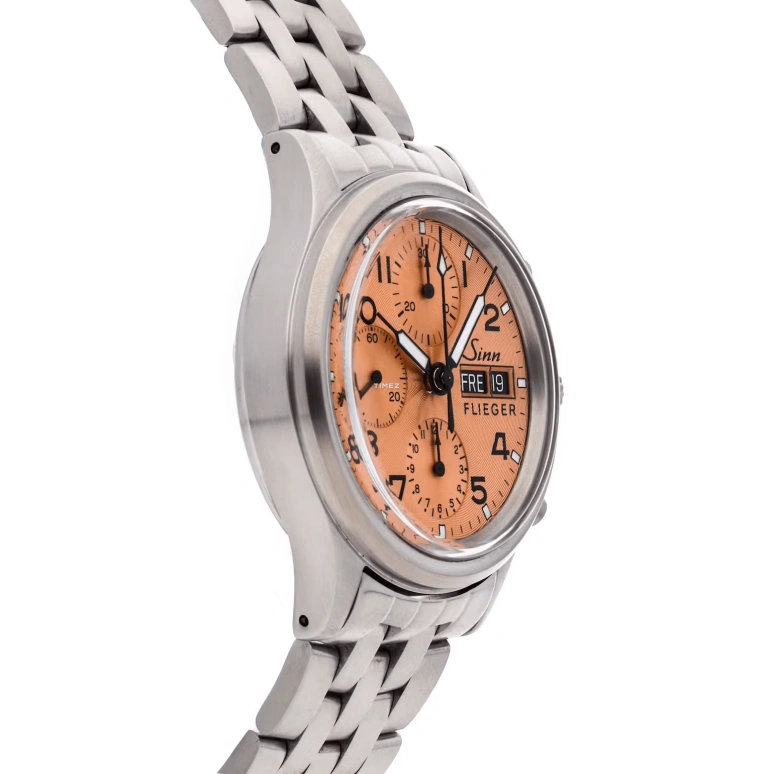Sinn,Instrument Chronographs 38.50mm,38.50mm,Stainless Steel,Bronze,Automatic,Chronograph,Date,Day,356,356.072