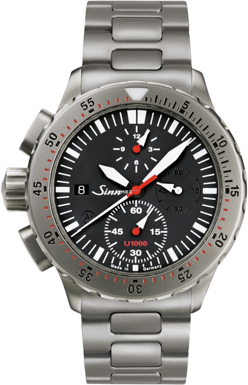 Sinn,Diving Watches 44mm,44mm,Stainless Steel,Black,Automatic,Chronograph,Day,1011,1011.010