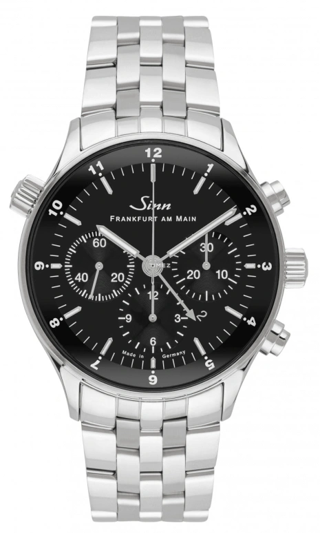 Sinn,Frankfurt Financial District 41.50mm,41.50mm,Stainless Steel,Black,Automatic,Chronograph,Day,6099,6099.010