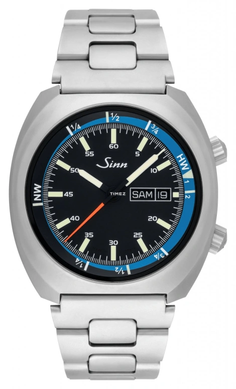 Sinn,Instrument Watches 43mm,43mm,Stainless Steel,Blue,Automatic,Date,Day,240,240.011