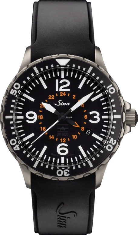 Sinn,Instrument Watches 43mm,43mm,Stainless Steel,Black,Automatic,Day,Dule Time,857,857.0401