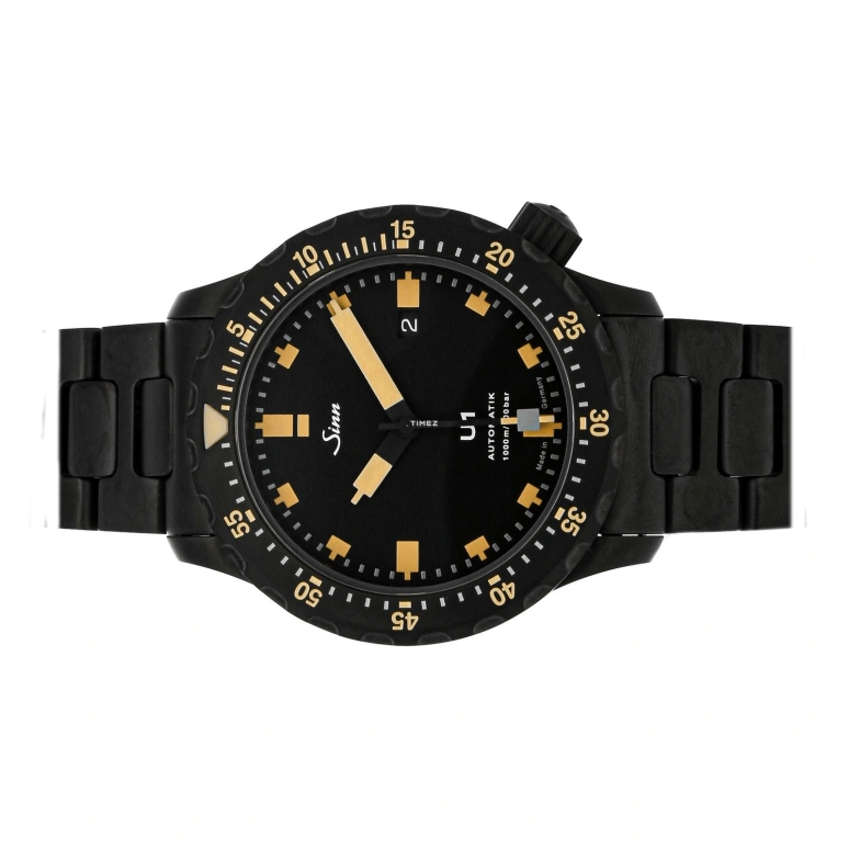 Sinn,Diving Watches 44mm,44mm,Stainless Steel,Black,Automatic,Day,38hours,1010,1010.023
