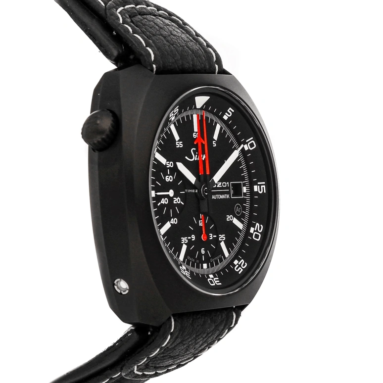 Sinn,Instrument Chronographs 44mm,44mm,Stainless Steel,Black,Automatic,Chronograph,Day,140,140.030