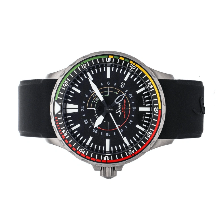 Sinn,Instrument Watches 43mm,43mm,Stainless Steel,Black,Automatic,Day,42hours,857,857.030