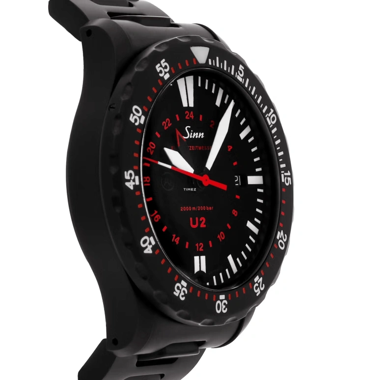 Sinn,Diving Watches 44mm,44mm,Stainless Steel,Black,Automatic,Day,Dule Time,1020,1020.020