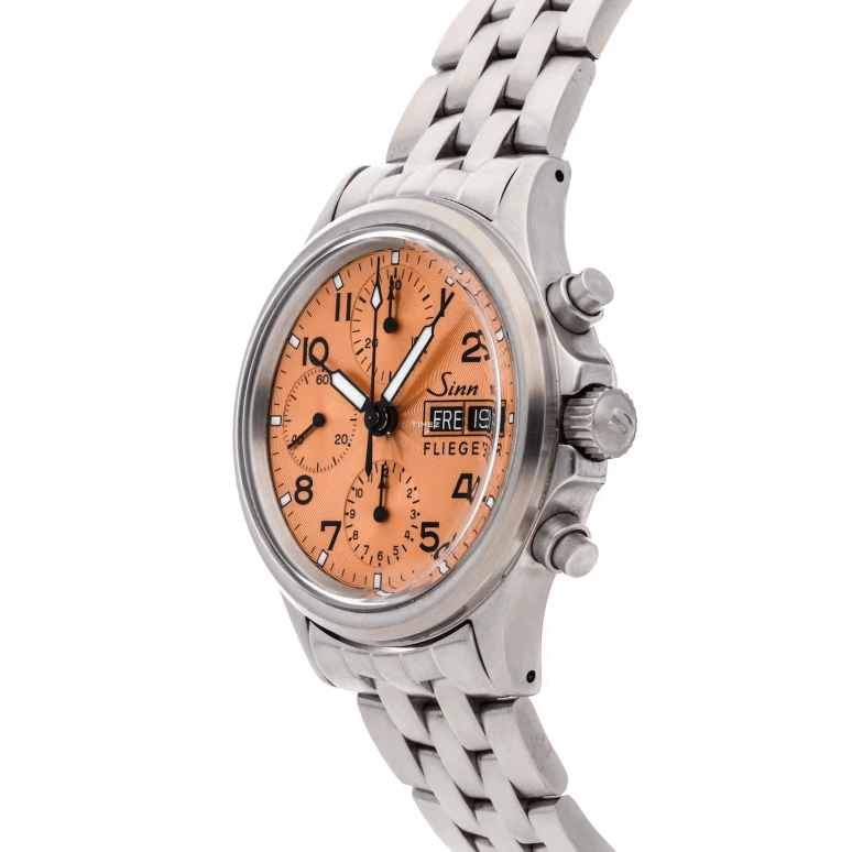 Sinn,Instrument Chronographs 38.50mm,38.50mm,Stainless Steel,Bronze,Automatic,Chronograph,Date,Day,356,356.072