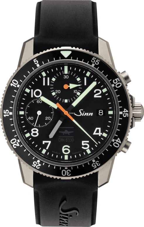 Sinn,Instrument Chronographs 41mm,41mm,Titanium,Black,Automatic,Chronograph,Day,103,103.0794