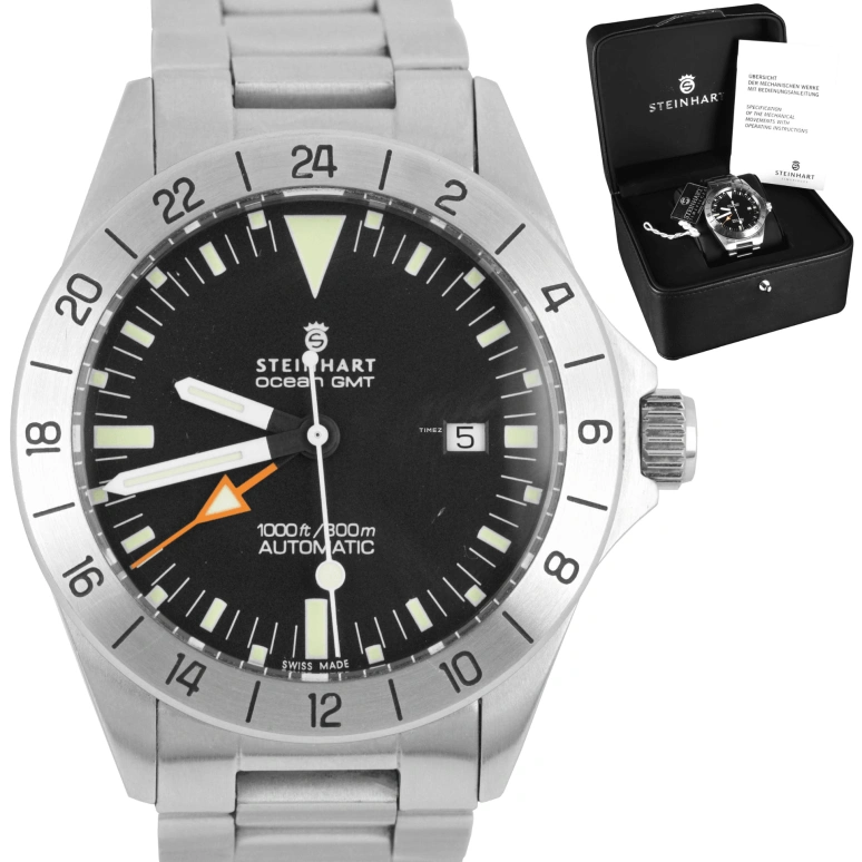 Steinhart,Diver 42mm,42mm,Stainless Steel,Black,Automatic,Day,Dule Time,T0211