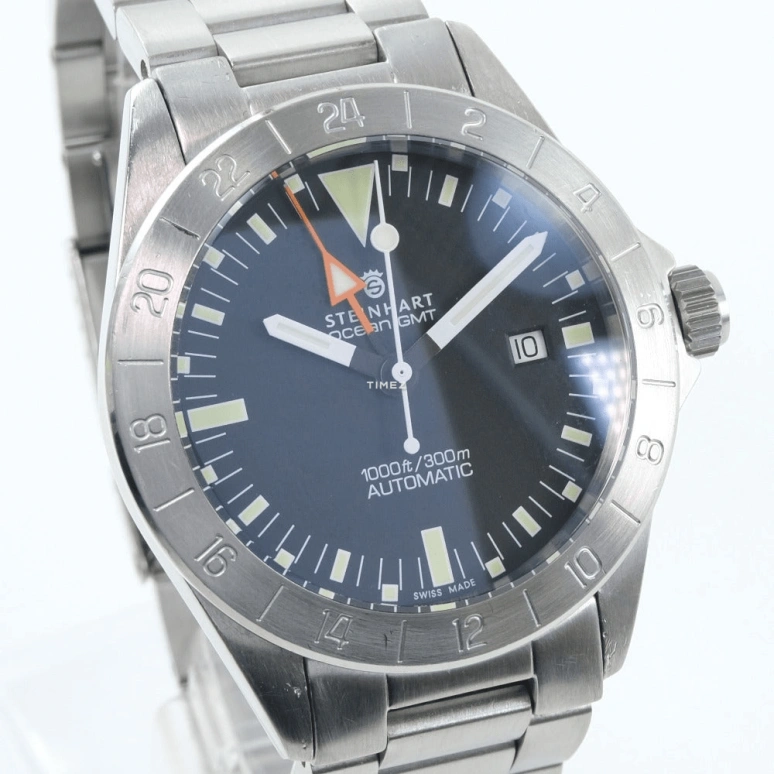 Steinhart,Diver 42mm,42mm,Stainless Steel,Black,Automatic,Day,Dule Time,T0211