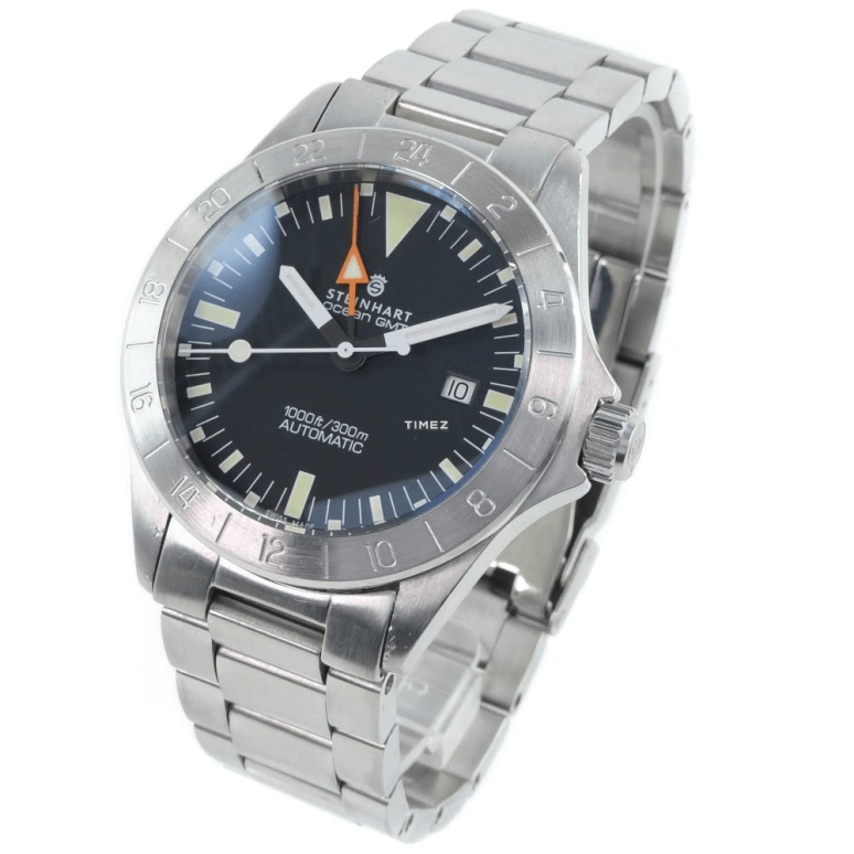Steinhart,Diver 42mm,42mm,Stainless Steel,Black,Automatic,Day,Dule Time,T0211
