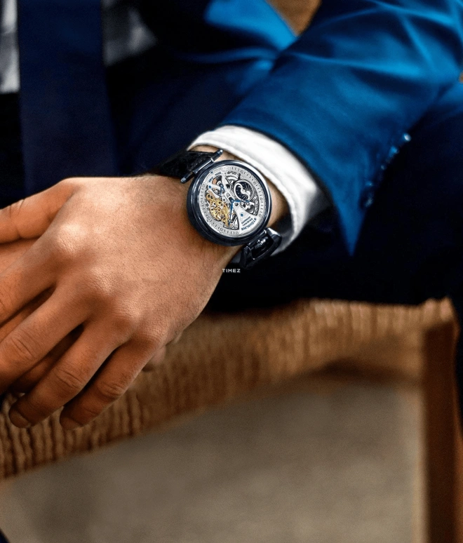 Stuhrling,Legacy 46mm,46mm,Stainless Steel,Silver,Automatic,Dule Time,Day / Night Indication,3920,3920.3