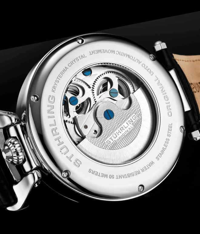 Stuhrling,Legacy 46mm,46mm,Stainless Steel,Silver,Automatic,Dule Time,Day / Night Indication,3920,3920.1