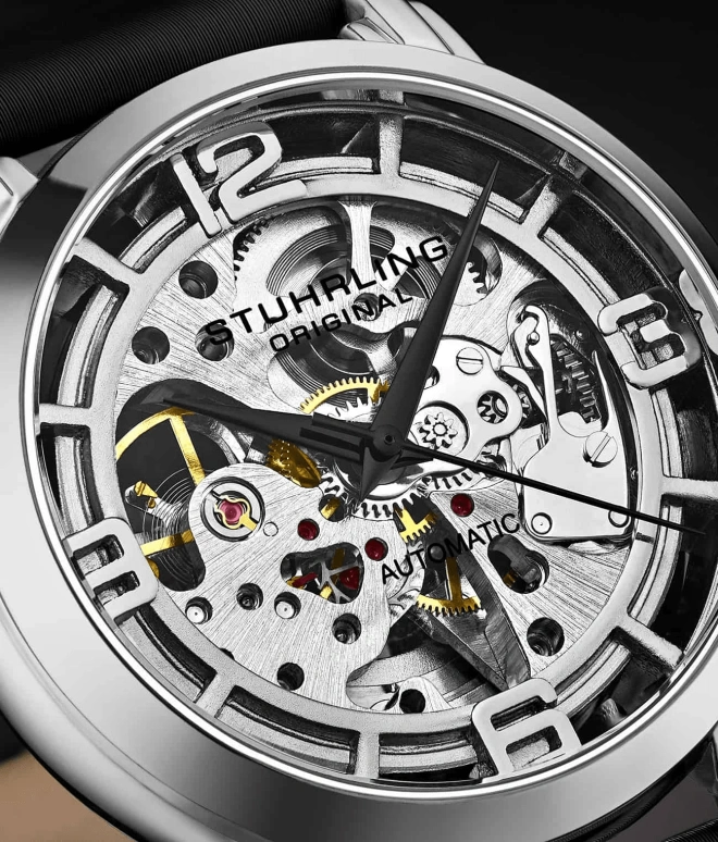 Stuhrling,Legacy 40mm,40mm,Stainless Steel,Silver,Automatic,Hardlex,Round,3982,3982.4