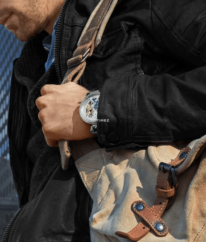 Stuhrling,Legacy 46mm,46mm,Stainless Steel,Silver,Automatic,Dule Time,Day / Night Indication,3920,3920.3