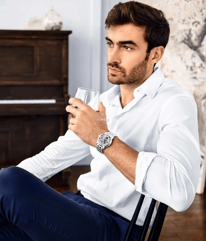 Stuhrling,Legacy 42mm,42mm,Stainless Steel,Silver,Automatic,Hardlex,Round,3964,3964.1