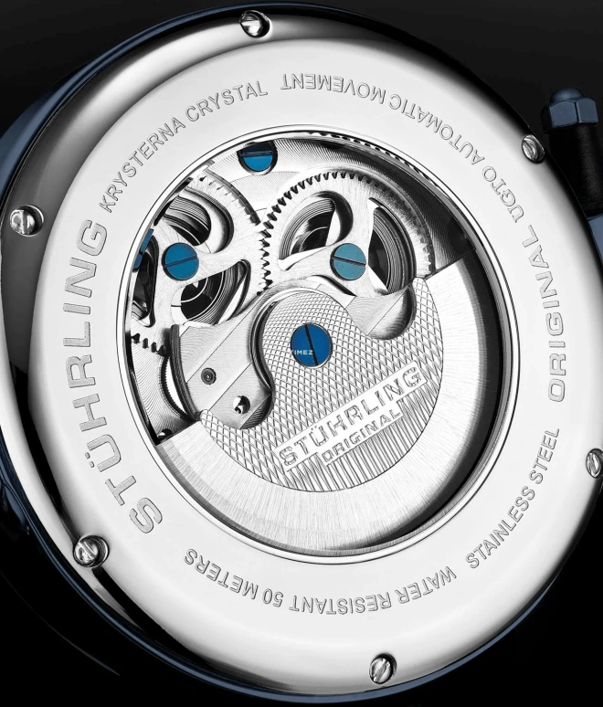 Stuhrling,Legacy 46mm,46mm,Stainless Steel,Silver,Automatic,Dule Time,Day / Night Indication,3920,3920.3