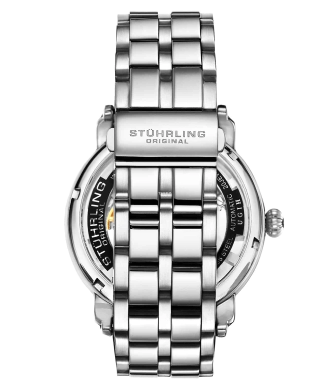 Stuhrling,Legacy 42mm,42mm,Stainless Steel,Silver,Automatic,Hardlex,Round,3964,3964.1