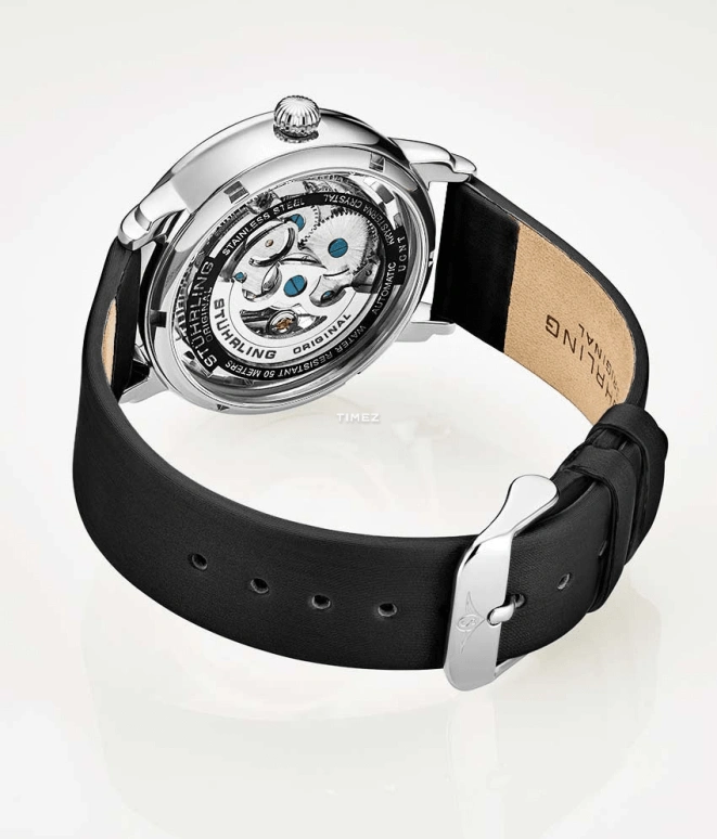 Stuhrling,Legacy 40mm,40mm,Stainless Steel,Silver,Automatic,Hardlex,Round,3982,3982.4
