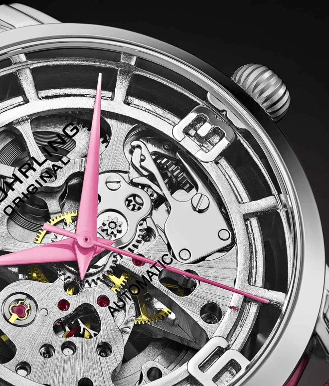 Stuhrling,Legacy 40mm,40mm,Stainless Steel,Silver,Automatic,Hardlex,Round,3982,3982.3