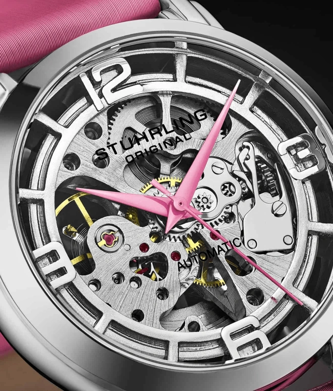Stuhrling,Legacy 40mm,40mm,Stainless Steel,Silver,Automatic,Hardlex,Round,3982,3982.3