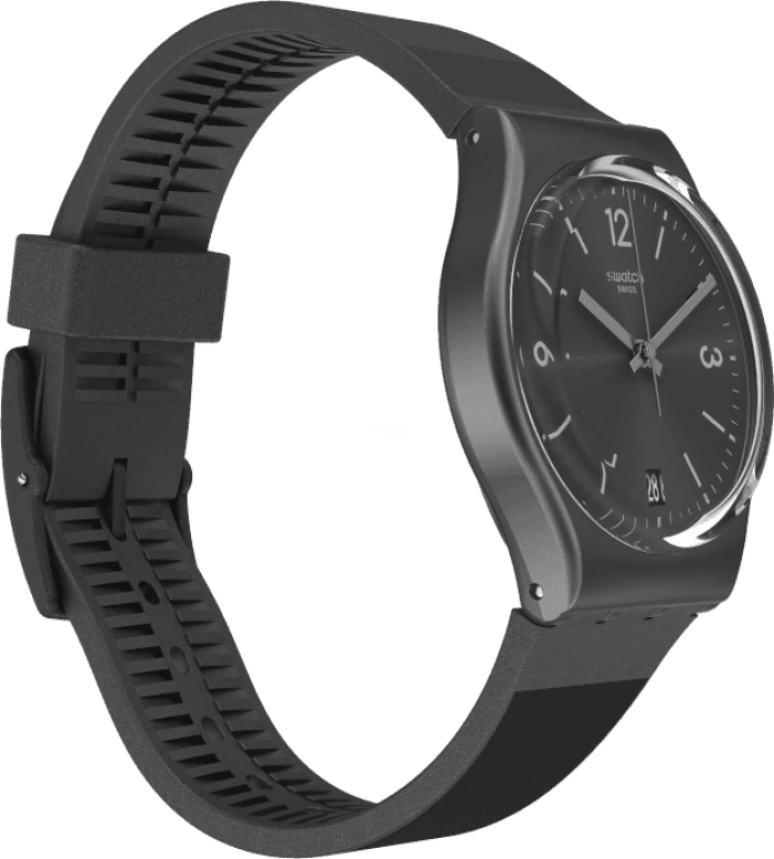 Swatch,Originals 34mm,34mm,Plastic,Black,Quartz,Round,GB430