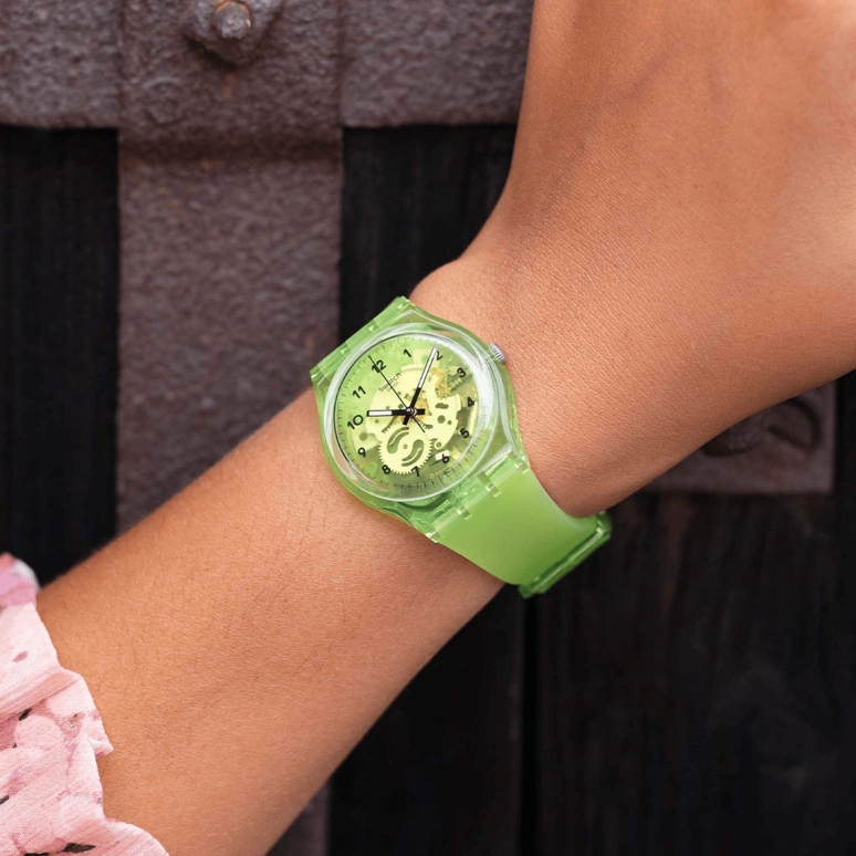 Swatch,Originals 34mm,34mm,Plastic,Green,GG227