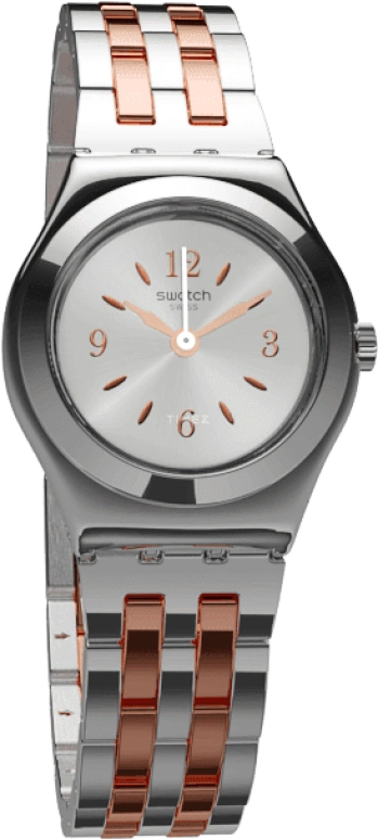 Swatch,IRONY 25mm,25mm,Stainless Steel,Grey,Quartz,Round,Silver,YSS308G