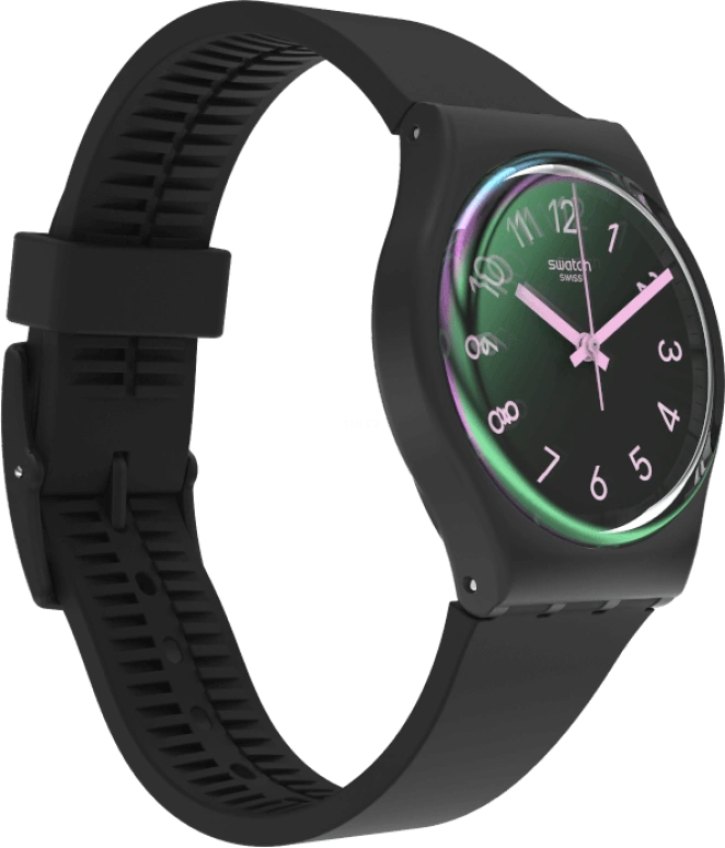 Swatch,Originals 34mm,34mm,Plastic,Black,Closed,GB330