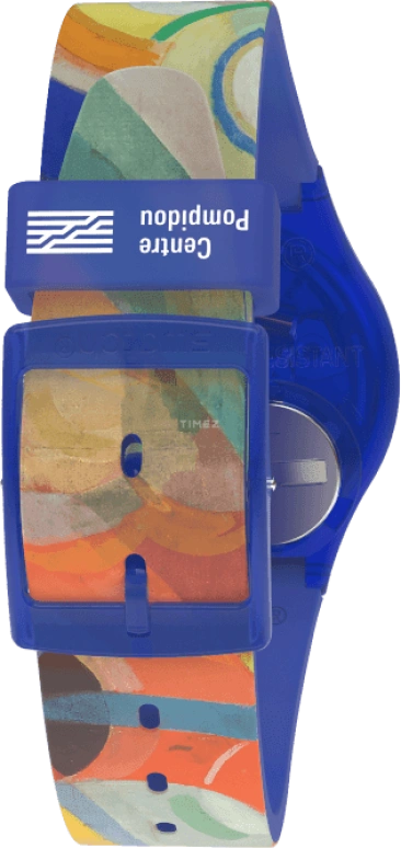 Swatch,Originals 34mm,34mm,Plastic,Multi-Color,Quartz,Sapphire,Crystal Glass,Round,GZ712