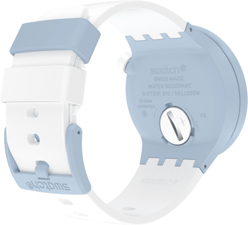 Swatch,THE BOLD 47mm,47mm,Bioceramic,Ceramic,White,SB03N101