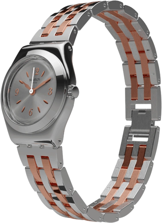 Swatch,IRONY 25mm,25mm,Stainless Steel,Grey,Quartz,Round,Silver,YSS308G