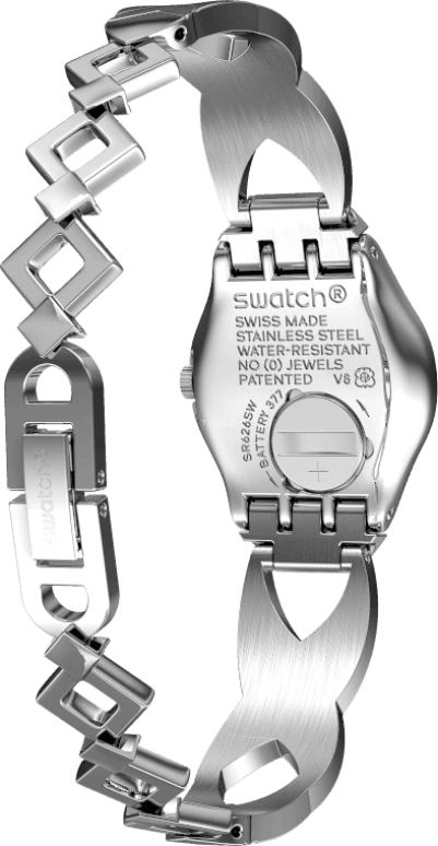 Swatch,IRONY 25mm,25mm,Stainless Steel,Silver White,YSS332G