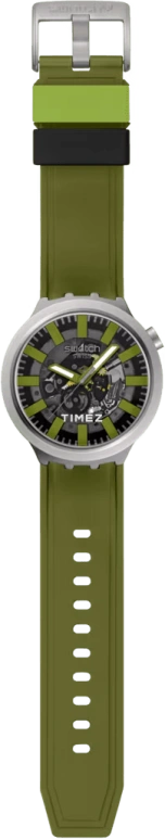 Swatch,THE BOLD 47mm,47mm,Stainless Steel,Transparent,Grey,Quartz,Round,Natural Steel,SB07S118