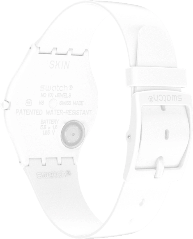 Swatch,SKIN 34mm,34mm,Ceramic,White,Quartz,SS09W100