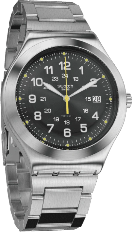 Swatch,IRONY 42.70mm,42.70mm,Stainless Steel,Black,YWS439G