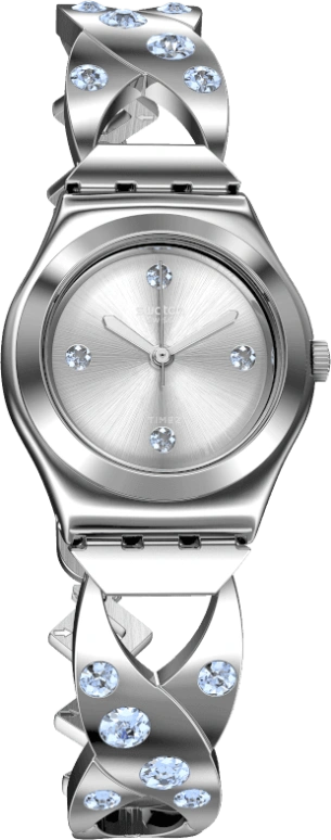 Swatch,IRONY 25mm,25mm,Stainless Steel,Silver White,YSS332G
