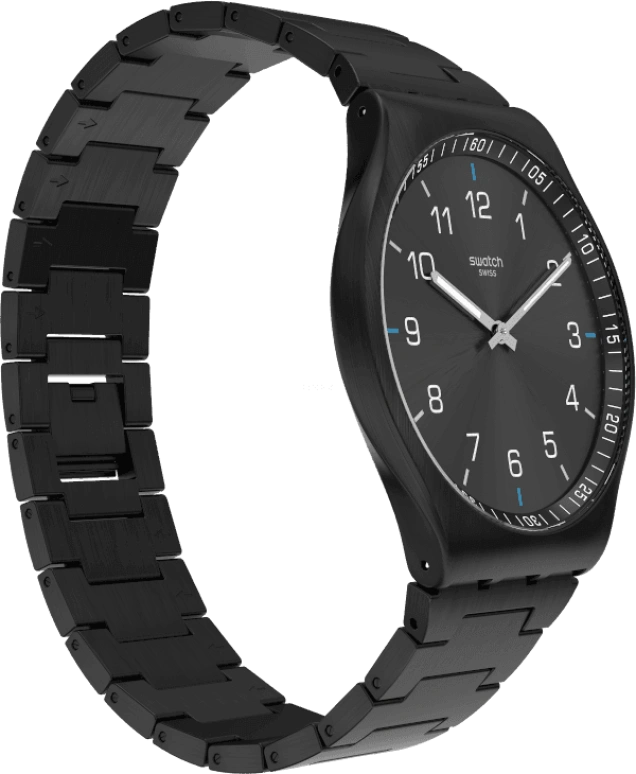 Swatch,SKIN ,Stainless Steel,Black,SS07B100G
