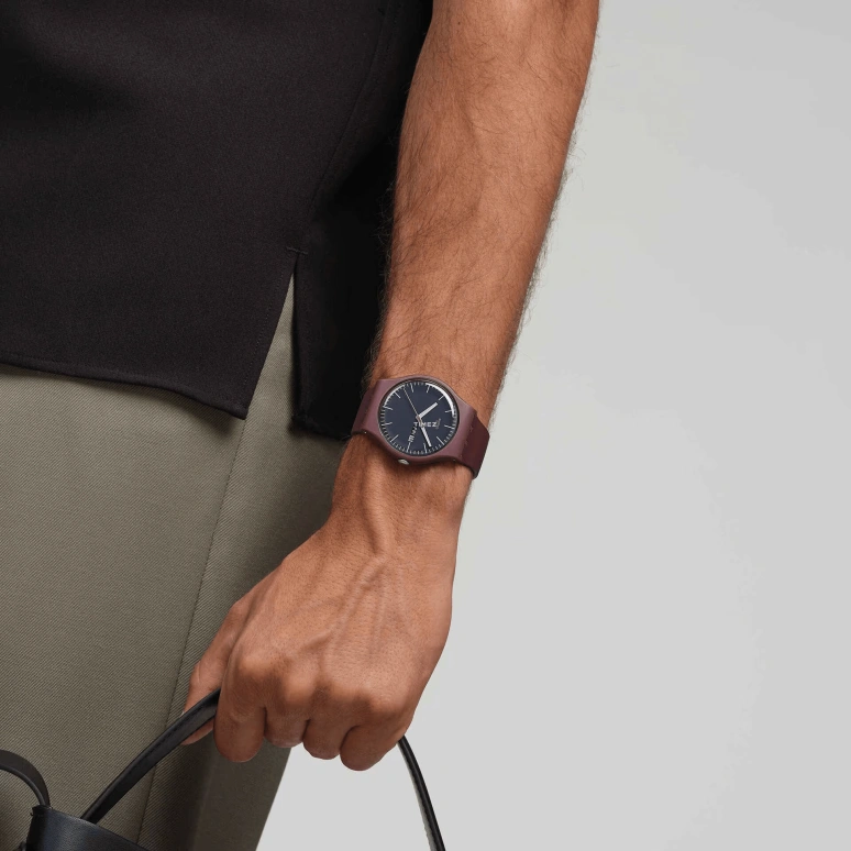 Swatch,Originals 41mm,41mm,Bio-sourced,Dark Blue,Quartz,Date,Day,SO29R707