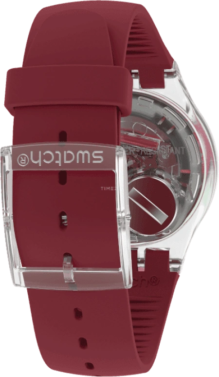 Swatch,Originals 41mm,41mm,Plastic,Pink,Sapphire,Crystal Glass,SUOK717