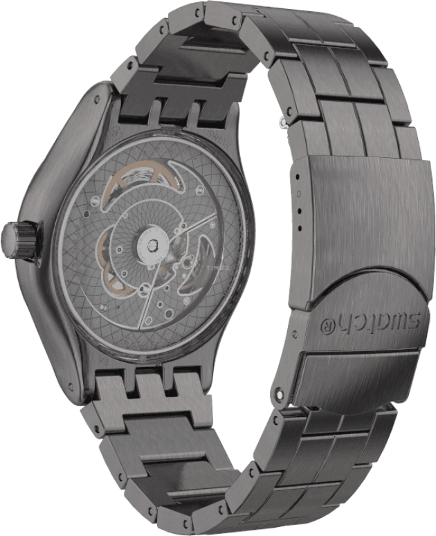 Swatch,IRONY 42mm,42mm,Stainless Steel,Open,YIM400G