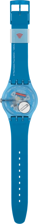 Swatch,Originals 41mm,41mm,Plastic,Blue,White,Quartz,Sapphire,Round,SVIZ105,SVIZ105-5300