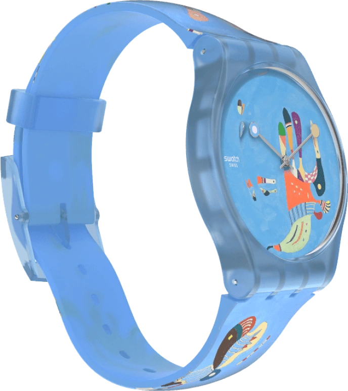 Swatch,Originals 41mm,41mm,Plastic,Blue,Quartz,Sapphire,Crystal Glass,Round,SUOZ342
