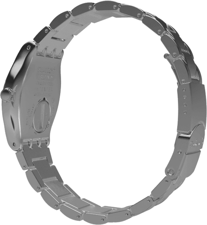 Swatch,IRONY 33mm,33mm,Stainless Steel,Pink Red,Red,Quartz,Day,Round,YLS455G