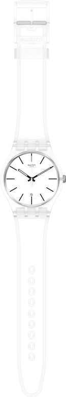 Swatch,Originals 41mm,41mm,Plastic,White,Quartz,Day,Round,SO29K401