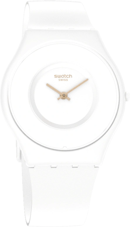 Swatch,SKIN 34mm,34mm,Ceramic,White,Quartz,SS09W100