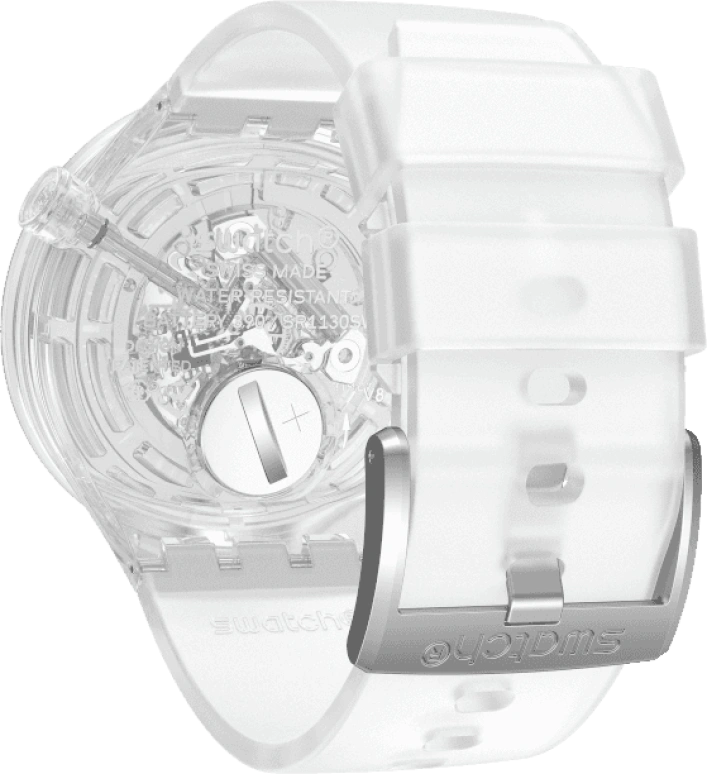 Swatch,THE BOLD 47mm,47mm,Plastic,Transparent,SO27E100